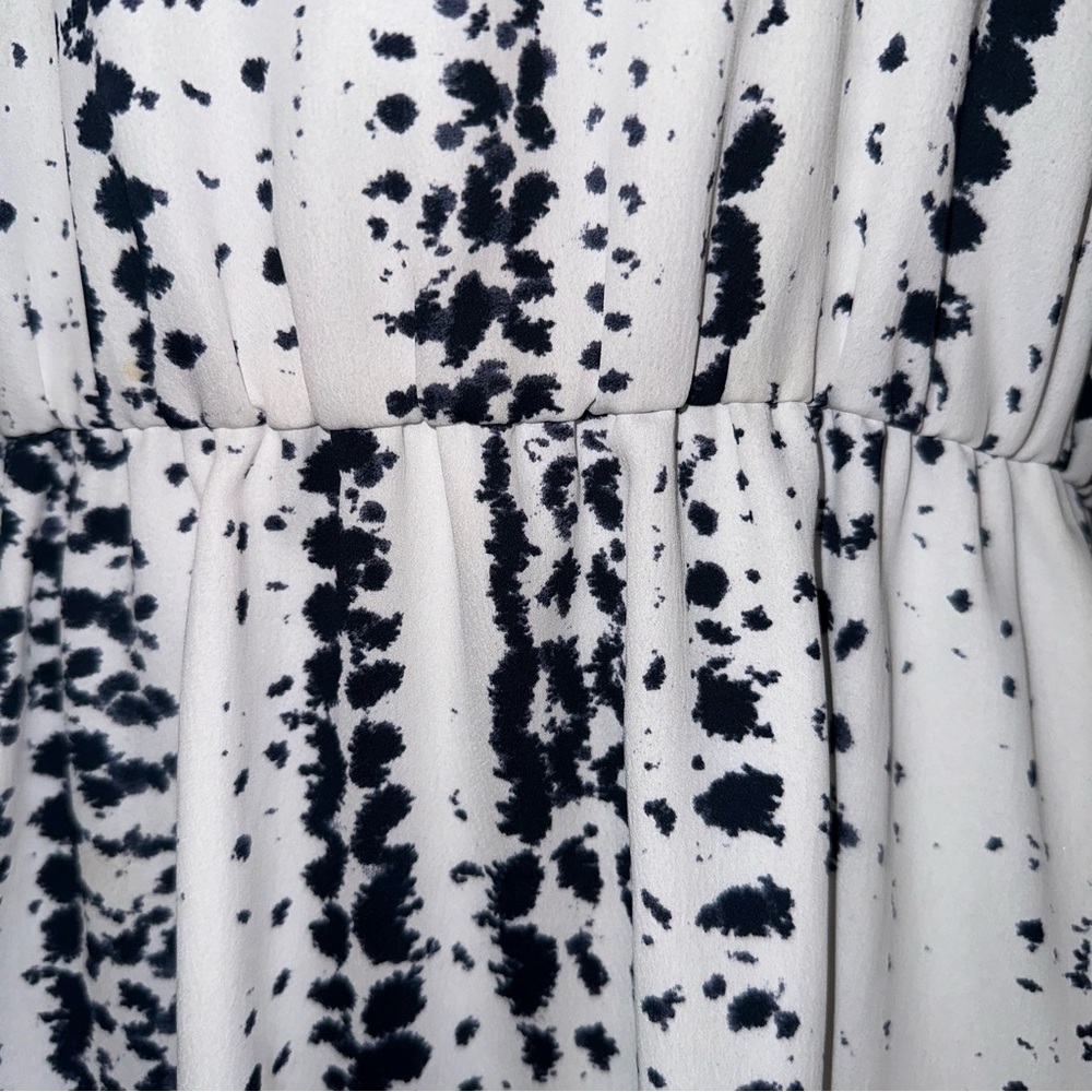 NWT Cooper & Ella White Black Rosie Dotted Stripes Mini Dress - Picture 10 of 13